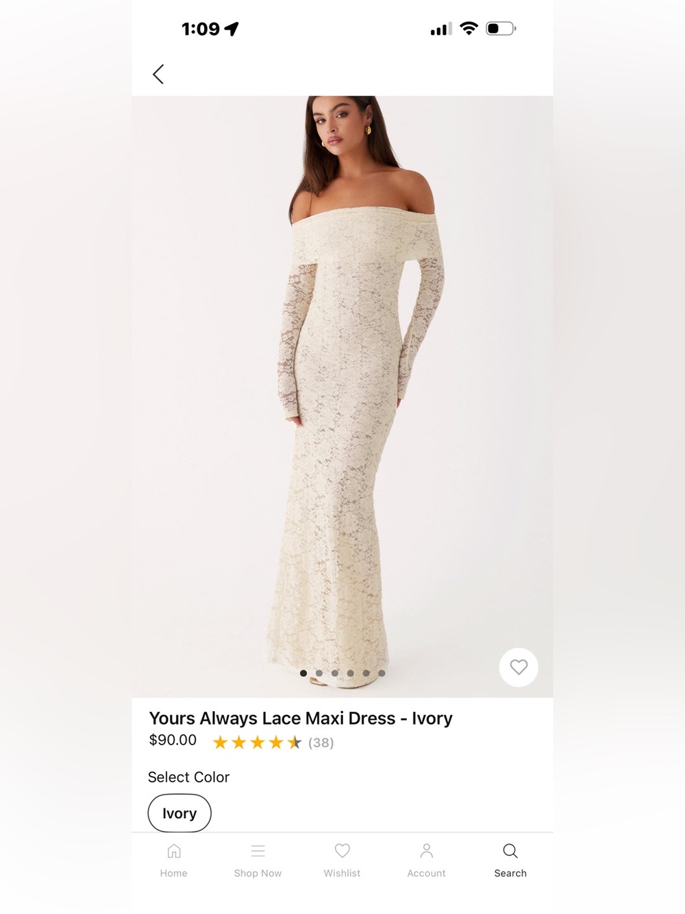 Yours Always Lace Maxi Dress - Ivory - Picture 2 of 4